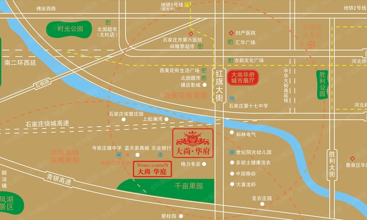 大尚华府交通图