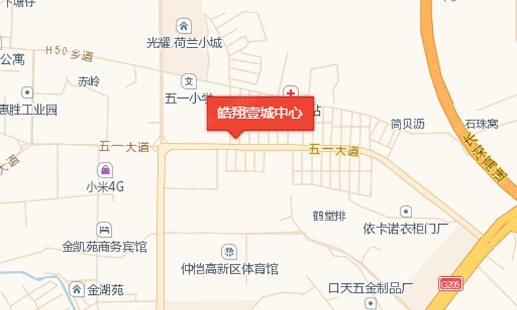 昊翔源壹城中心交通图