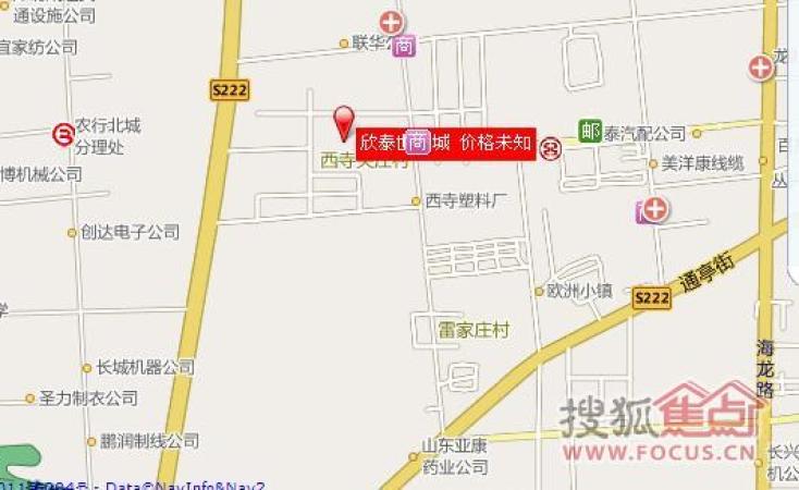 欣泰世纪城交通图