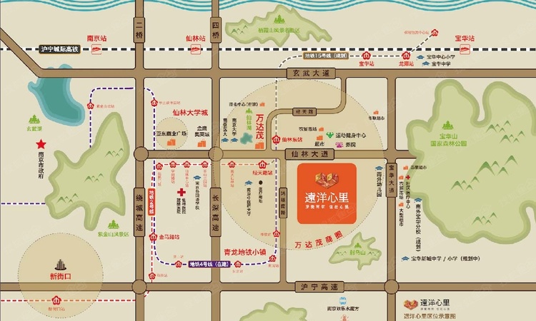 远洋心里交通图