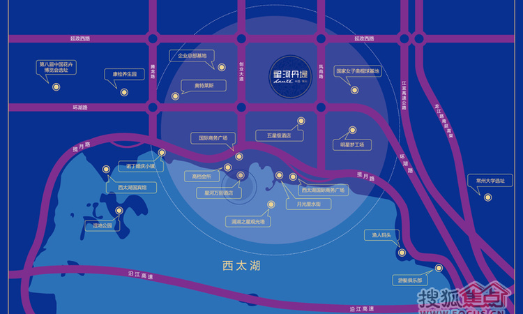 星河丹堤交通图