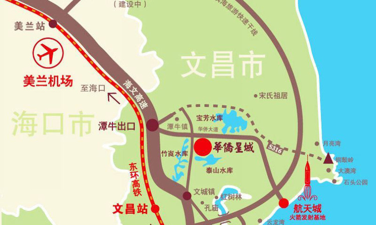 百灵顿华侨星城交通图