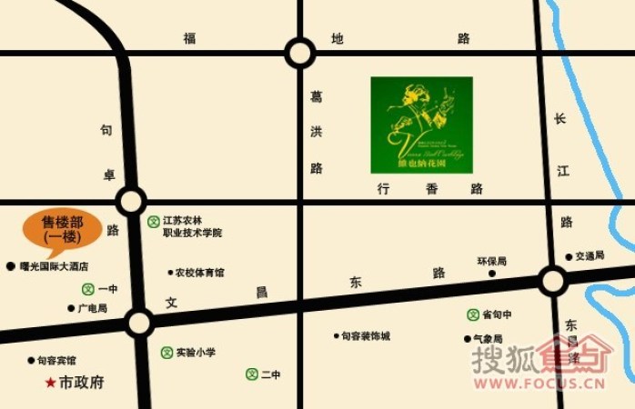 维也纳花园交通图