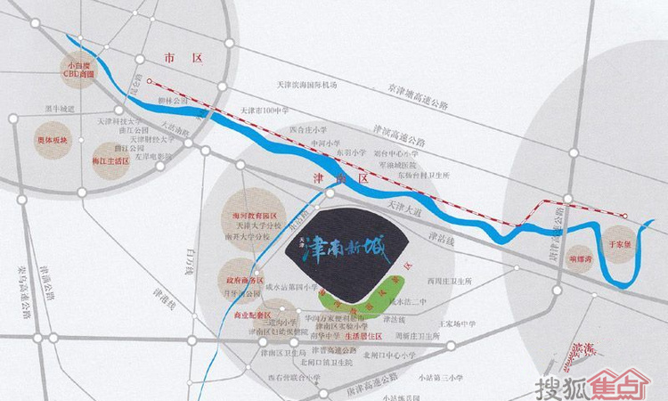 富力又一城交通图