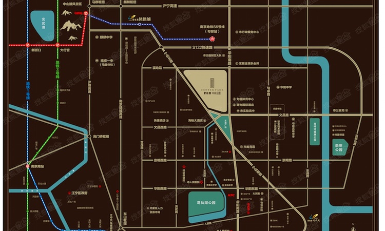 碧桂园中央公园交通图
