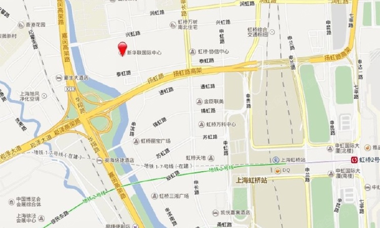 新华联国际中心交通图