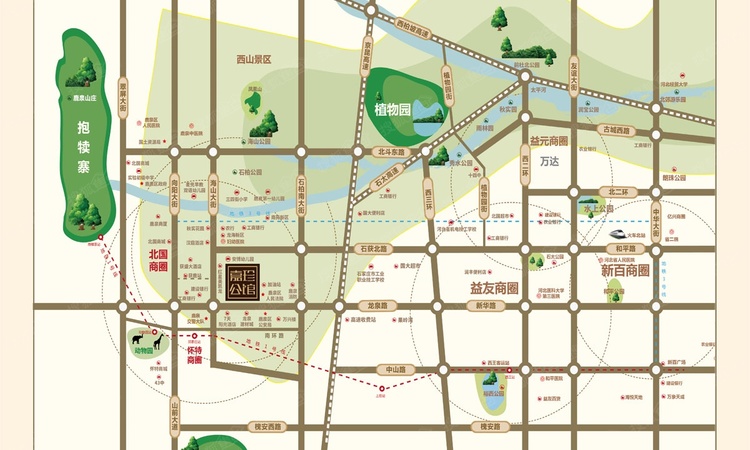 嘉珍公馆交通图