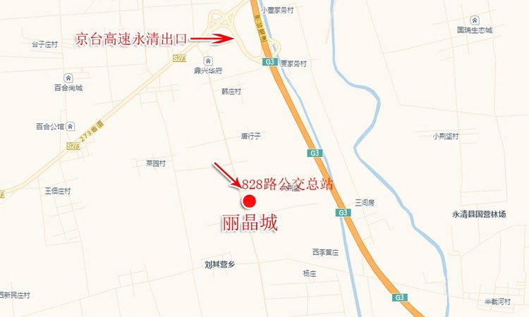 丽晶城交通图