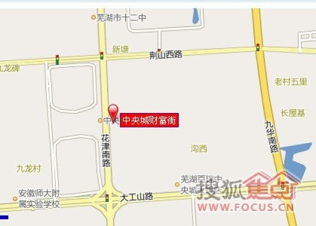 中央城财富街交通图