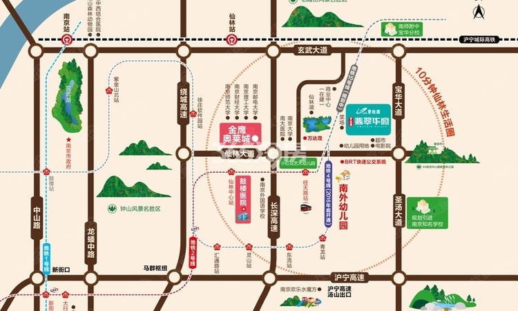 碧桂园翡翠华府交通图