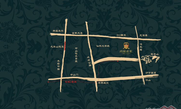 同城世家交通图