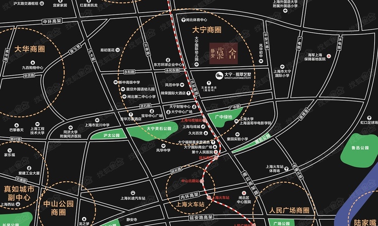 静安慕舍交通图