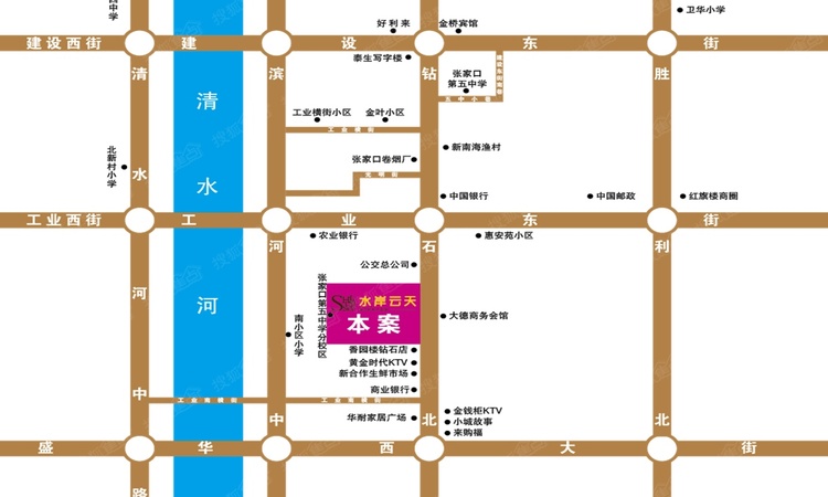 水岸云天交通图