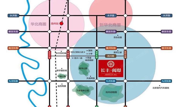 长丰阅璟交通图