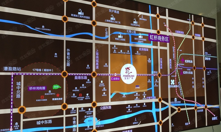青浦宝龙城市广场交通图
