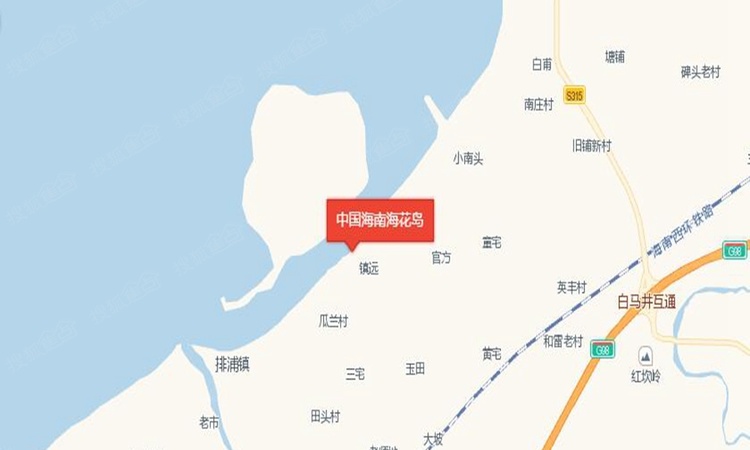 中国海南海花岛交通图