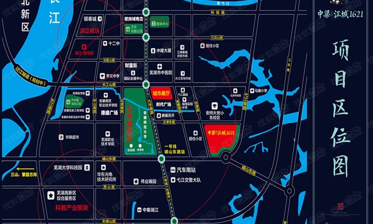 中梁·江城1621交通图