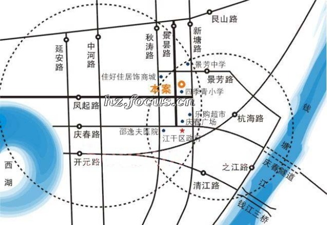 广景苑交通图