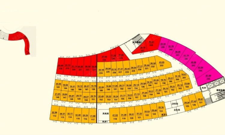 中铁摩都娱购公园楼层平面图
