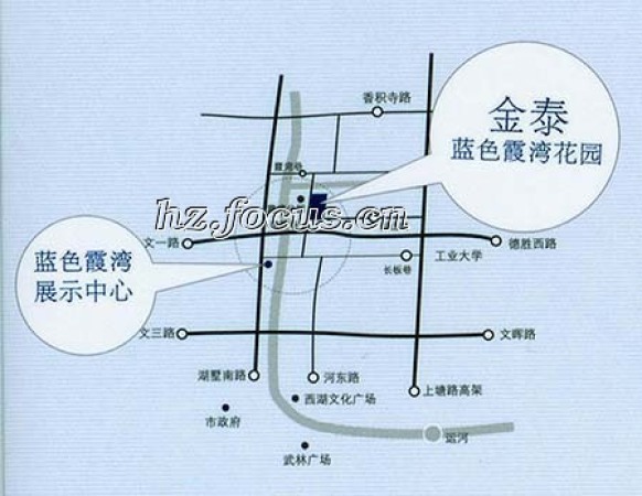 金泰蓝色霞湾花园交通图