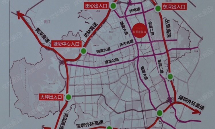 春晖国际城交通图