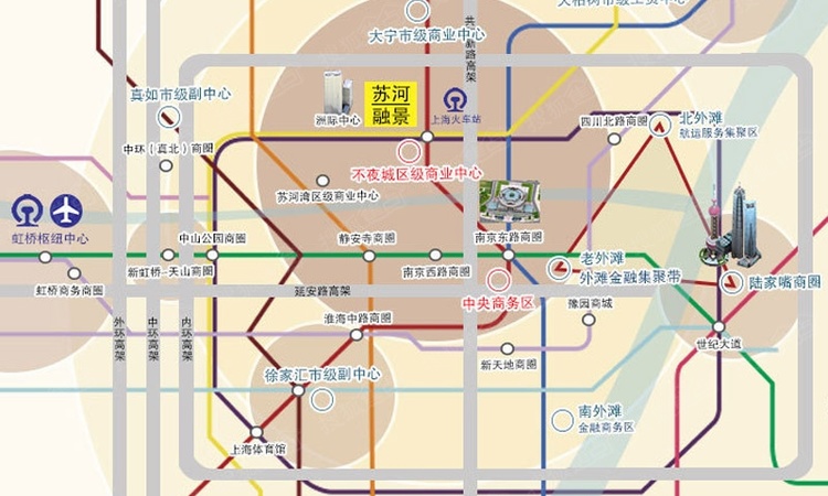 苏河融景交通图