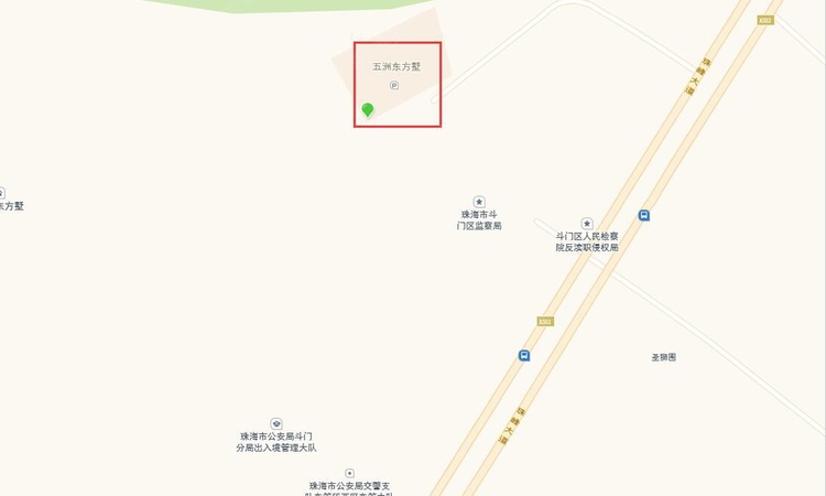 五洲东方墅交通图