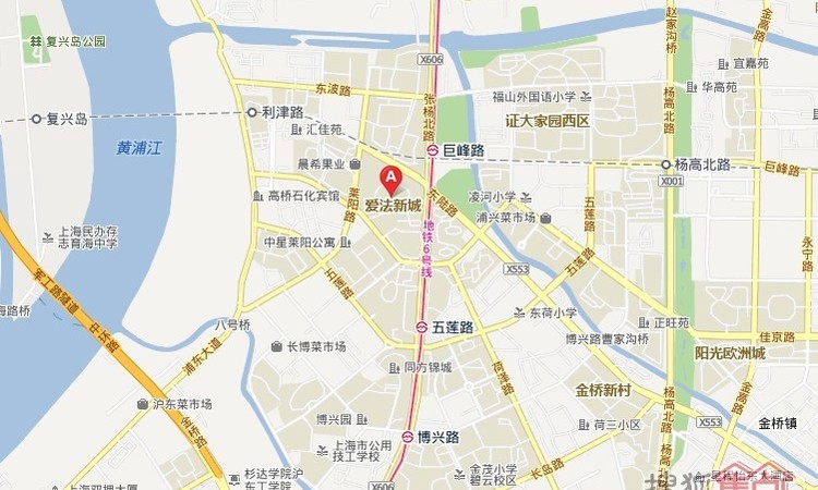 爱法新城交通图