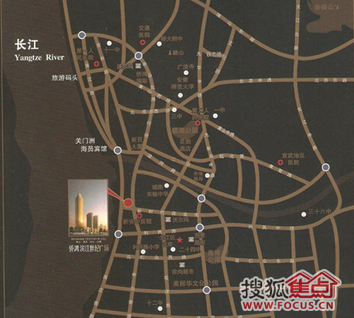 御江鸿府交通图