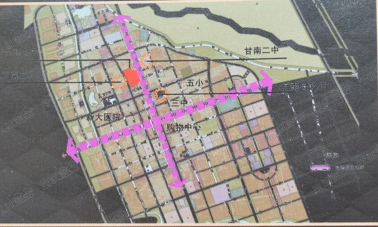 甘南金地名苑交通图