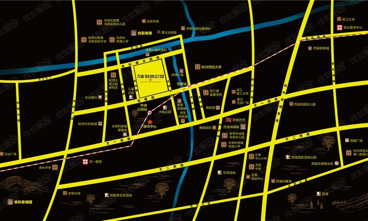 万通时尚公馆交通图