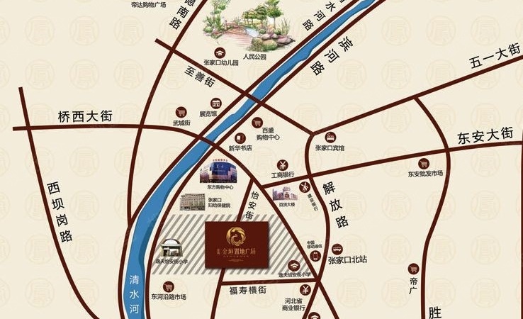 金垣置地交通图