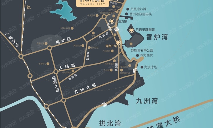 恒荣·城市溪谷交通图