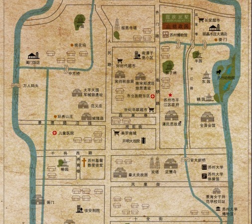 拙政别墅交通图