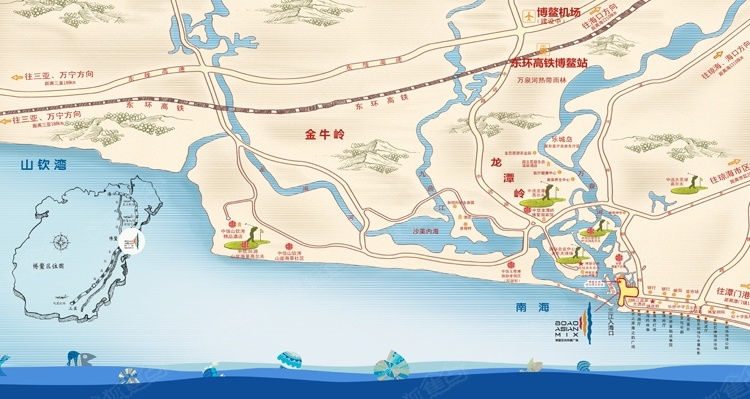 中信·博鳌亚洲风情广场交通图