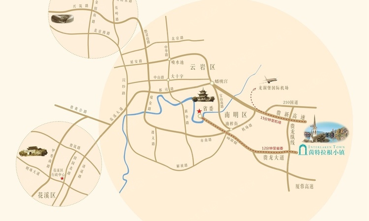 深高速·悠山美墅交通图