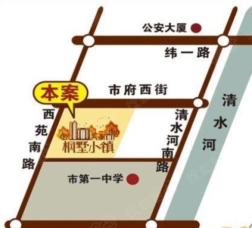 枫墅小镇交通图