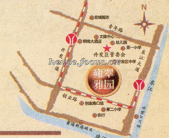 雍翠雅园交通图