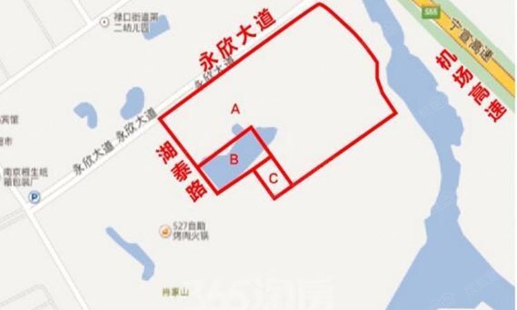 红豆香江华府交通图