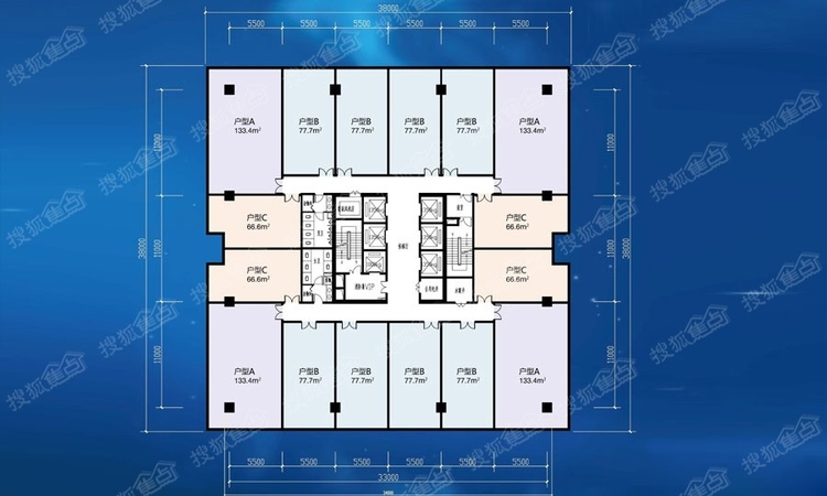 天山壹方中心楼层平面图