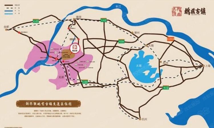 新华联鸠兹古镇交通图