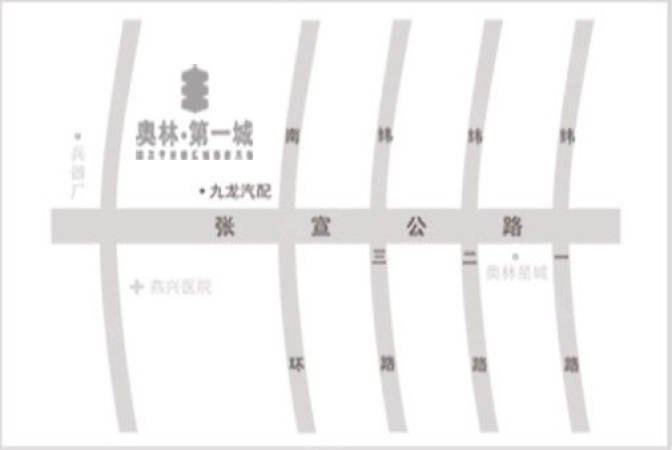 奥林第一城交通图
