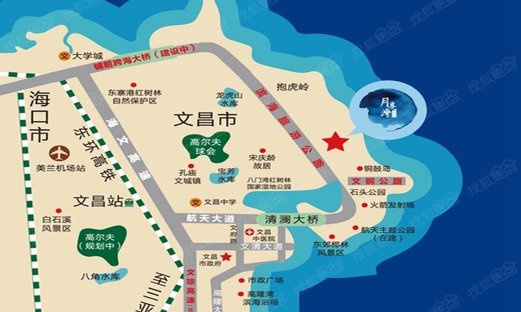 合景·月亮湾交通图