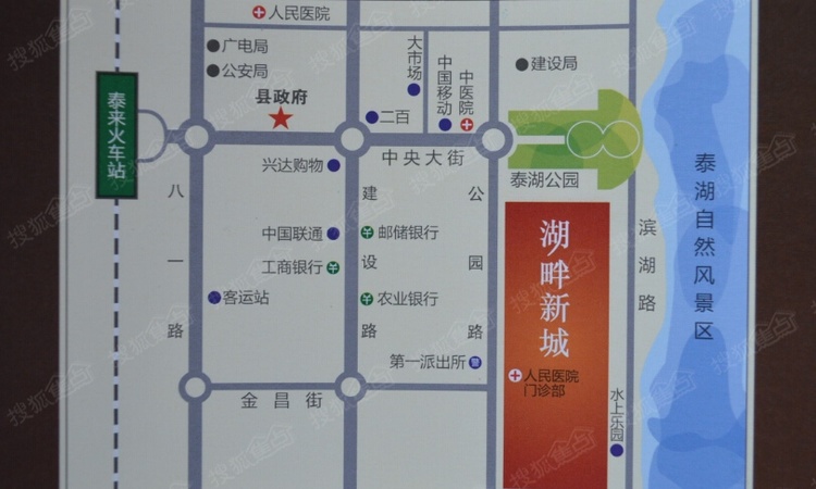 泰来湖畔新城交通图