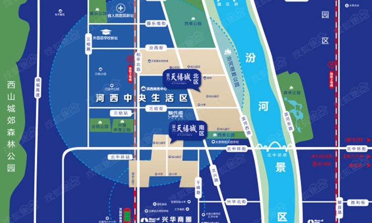 富力天禧城交通图