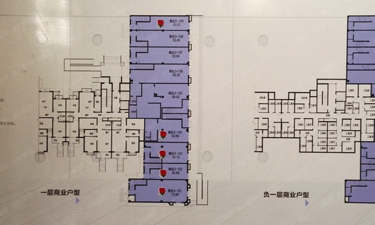 龙溪城楼层平面图