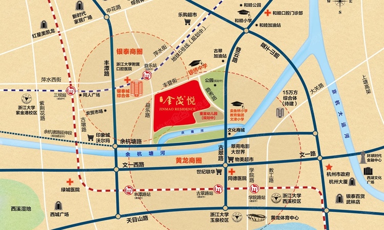 黄龙金茂悦交通图