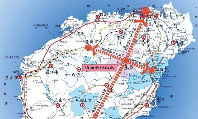 竹悦山水交通图