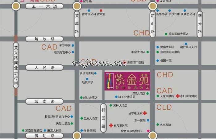 紫金苑交通图