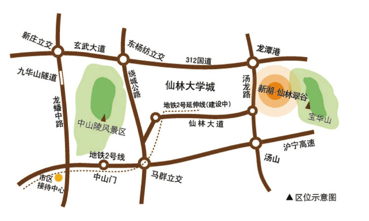 碧桂园仙林云墅交通图